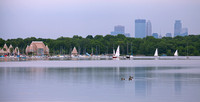 Lake Harriet and Minneapolis Skyine