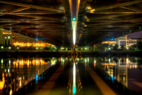 Under the Hennepin Avenue Bridge from Nicollet Island