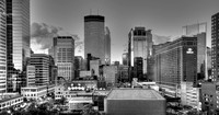 Minneapolis Skyline from the 1220 building #2 - Black and White