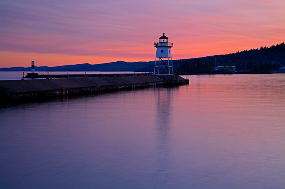 Sunset at Grand Marais Lighthouse