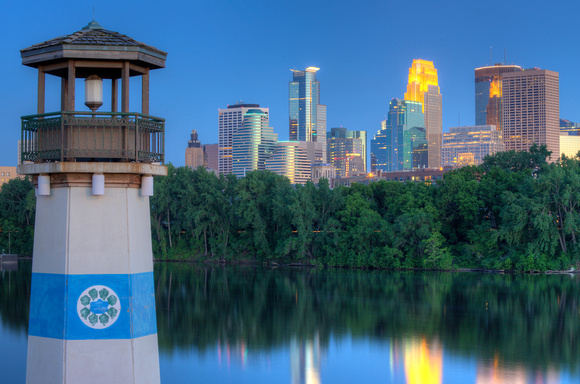 Minneapolis Skyline from Boom Park