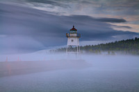 Fog coming in at Grand Marais Lighthouse #3