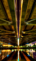 Under the Hennepin Avenue Bridge from Nicollet Island