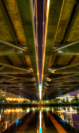 Under the Hennepin Avenue Bridge from Nicollet Island